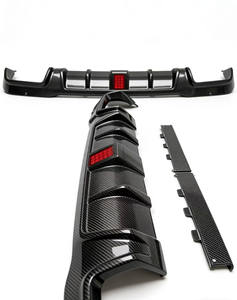 Nuevo Difusor de Parachoques Trasero de Fibra de Carbono Estilo Bra con Recortes para Escape, Instalación con Tornillos, Ajuste Universal para Mercedes-Benz Clase <span class=keywords><strong>E</strong></span> <span class=keywords><strong>W213</strong></span> - Product Image 6