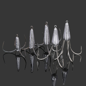 Anzuelos de tres y cinco garras de acero con alto contenido de carbono, múltiples anzuelos para pesca de carpas en aguas dulces. - Product Image 1