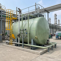 Tanque de Almacenamiento de Ácido Clorhídrico de Fibra de Vidrio FRP GRP, Resistente a la Corrosión, para Productos Químicos Industriales, Precio de Fábrica ZHEN WANG, 5+ Años de Durabilidad