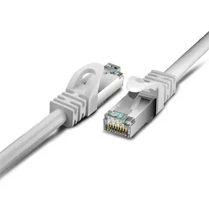 Cat6 tel Lan kablosu Rj45 Metal konnektör Ftp ağ yama kablosu