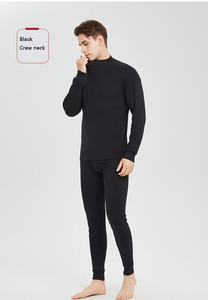 Di alta qualità lunghezza regolare Anti-odore <span class=keywords><strong>manica</strong></span> <span class=keywords><strong>lunga</strong></span> biancheria <span class=keywords><strong>intima</strong></span> intrecciata Standard termica per gli uomini 100% <span class=keywords><strong>cotone</strong></span> - Product Image 2