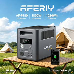 AFERIY AF-P180 สถานีไฟฟ้าพกพา 1024Wh ระบบกักเก็บพลังงาน 1800W คลื่นไซน์บริสุทธิ์ AC 9 ช่องจ่ายไฟ พร้อมพอร์ตชาร์จเร็ว 140W PD USB-C - Product Image 2
