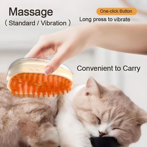 Herramienta de Aseo para Perros y Gatos 3 en 1 con Vapor, Masaje Vibratorio y Eliminación de Pelo Muerto, Cepillo de Vapor para Mascotas con Luces LED - Product Image 2