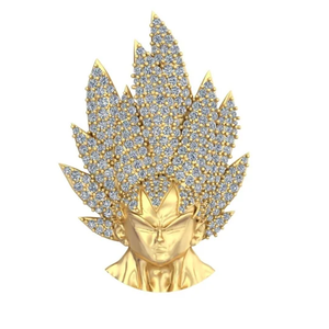 Hiphop joyería Mossanite colgante <span class=keywords><strong>Dragon</strong></span> <span class=keywords><strong>Ball</strong></span> encanto 925 plata esterlina <span class=keywords><strong>Goku</strong></span> cara personalizado Moissanite colgante - Product Image 1