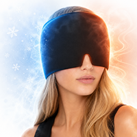Gorro de Terapia Fría/Caliente de Gel para Alivio de Migrañas y Dolores de Cabeza, Reutilizable y Personalizable, para Tensión y Ojos Hinchados