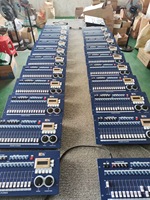 Iluminación LED para Discoteca y DJ, Consola de Control Remoto de 4 Canales DMX512 con Atenuador, Sistema de Iluminación Portátil con Salida de 8A