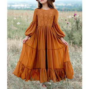 Vêtements d'été pour filles, vêtements pour enfants, robes pour filles, vente en gros personnalisée de vêtements pour enfants, designers, robe à manches longues - Product Image 6