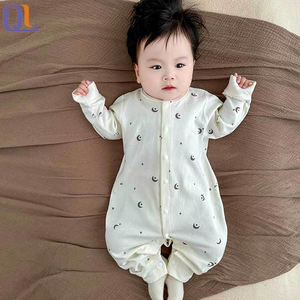 Combinaison longue à manches longues pour bébé garçon nouveau-né, imprimé éléphant, vêtements en coton, bouton, <span class=keywords><strong>tenue</strong></span> une pièce - Product Image 5