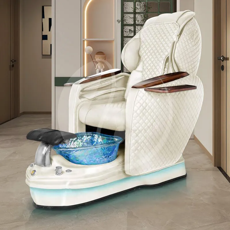 Top seller latest spa pedicure chair with back knead massage whirlpool pedicure bowl chair ceramic basin beauty salon furniture