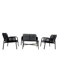 Meilleur vendeur, ensemble de meubles de jardin en rotin PE imperméable moderne pour patio et parc