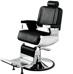 High Quality <b>Adjustable</b> Seat Height Barber Chairs Plating Plate Hair Cutting Salon Chair Wholesale Custom Black Modern - Product Image 4