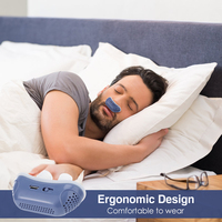 Mini pince-nez intelligente rechargeable USB prise nasale en silicone de sommeil dispositif anti-ronflement électrique