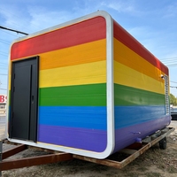 Maisonnette portable écologique conforme aux normes ISO CE, maisonnette en bois de style Apple, petite maison préfabriquée pour la vie en plein air, maison d'hôtes
