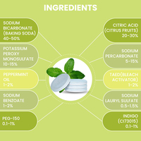 Tablet Pembersih Teko Cangkir Kopi Mangkuk Botol Ramah Lingkungan Aroma Lemon 2.5g/bungkus Penghilang Kerak Deterjen Padat Serbaguna