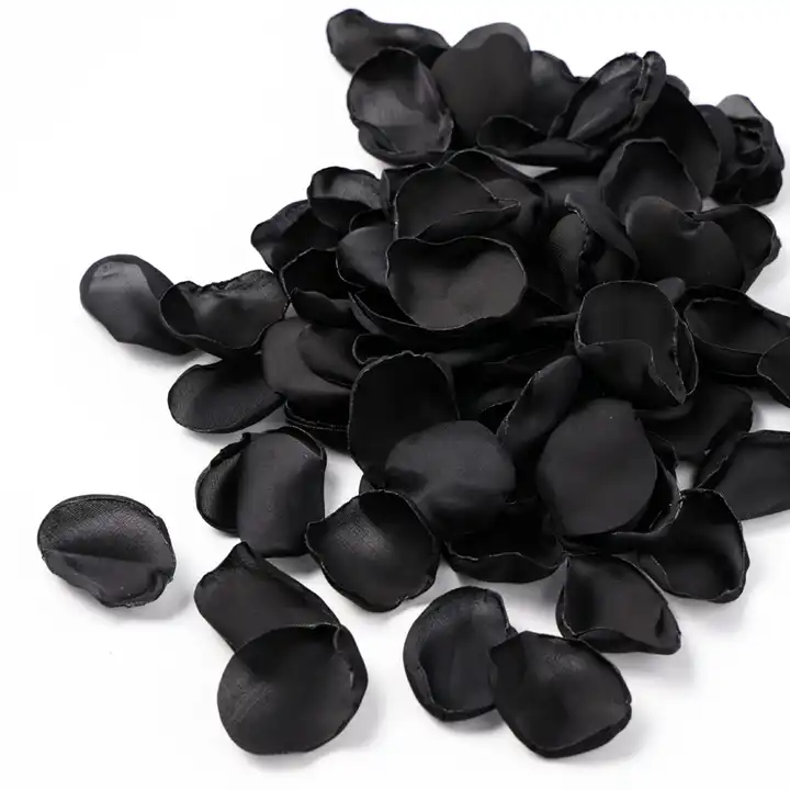 wholesale handmade black rose petals artificial