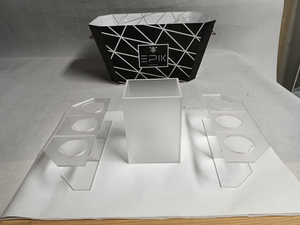 Tùy chỉnh cao cấp 24L Glow chiếu sáng LED ánh sáng Acrylic kim loại năng lượng đồ uống Ice Cooler chủ Ice bồn tắm thùng Bát Vodka Xô đá - Product Image 3