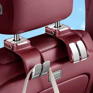 YECAI Einfach zu Installierender Auto-Rücksitzhaken Hochbelastbar 25KG ABS Kopfstützen-Aufhänger für Taschen und Handtaschen Universell für Ford Mercedes - Product Image 2