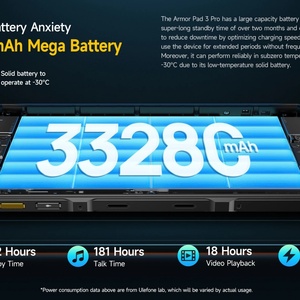 Tablet Ulefone Armor Pad 3 Pro, 66W, 8GB+256GB, 50MP, 10.36 Pulgadas, 2K, Android 13, Alta Calidad, Original, 33280mAh, IP68/IP69K, Octa Core - Product Image 3