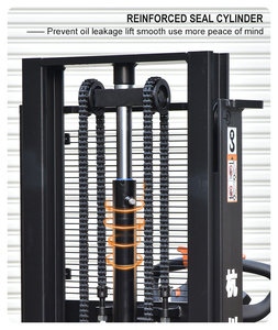 Hangcha 24V/106Ah batteria al litio 2000kg <span class=keywords><strong>Stacker</strong></span> sollevatore completamente automatico piedi elettrico Pallet carrelli elevatori - Product Image 4
