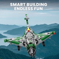 Reobrix 33044 Nouveauté 2025 Série d'avions de chasse 2000 Modèles de Bâtiments en Briques Éducatifs DIY pour Enfants Cadeaux Ensembles de Blocs de Construction de Bureau