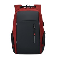 Sac à dos USB multifonctionnel de grande capacité pour hommes mallette d'affaires sac à bandoulière pour ordinateur portable fermeture éclair impression de logo personnalisable