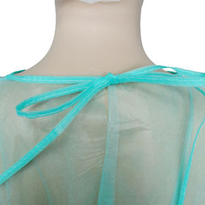 Производитель Xiantao, универсальное пальто с открытой спиной, химиотерапевтические халаты, одноразовые изолирующие халаты зеленого цвета - Product Image 3