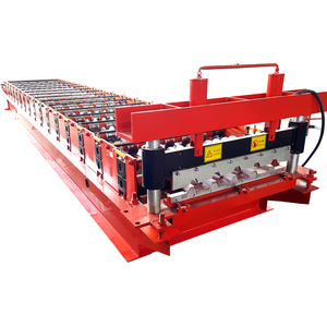 Machines de formage et de roulage de tôles en fer et <span class=keywords><strong>zinc</strong></span> pour tuiles de toiture trapézoïdales, machines de fabrication de toitures - Product Image 5