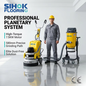 SIHOK 7.5Kw 580mm 220V Ponceuse <span class=keywords><strong>à</strong></span> béton planétaire autotractée 9 disques pour époxy et marbre CE Vente en gros - Product Image 1