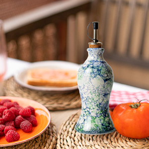 Tierra Cocida Handmade Tây Ban Nha Giấm Gốm Dầu Cruet 330Ml Công Suất Cổ Điển Nhà Bếp Chai Nhỏ Giọt Miễn Phí Bìa Gia Vị - Product Image 2