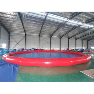 Piscina Inflable de PVC Extra Grueso, Comercial y Resistente, Parque Acuático Inflable de 17m con Tobogán Integrado - Product Image 1