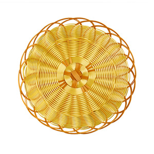 Cestas redondas de imitación de ratán, contenedor apilable para alimentos, para refrigerios, frutas, uso en la cocina - Product Image 5