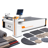 Mesin Pemotong Karpet Industri CNC Flatbed Digital untuk Karpet Bentuk Khusus dan Ubin Karpet