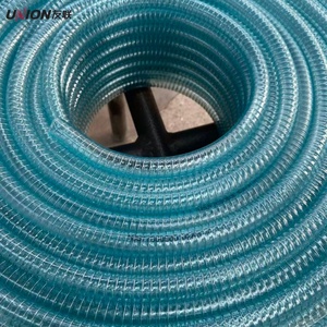 Tuyau d'acier transparent bleu de <span class=keywords><strong>petite</strong></span> taille pour le drainage de <span class=keywords><strong>climatiseur</strong></span> Tuyau renforcé de fil d'acier en spirale de PVC - Product Image 5