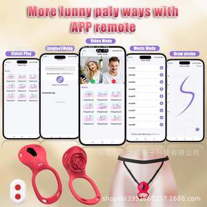 TT FOREST Jouet sexuel féminin BDSM pour adultes Stimulateur clitoridien Couples Rose App Télécommande Vibrateur portable Mains libres <span class=keywords><strong>Anneau</strong></span> de culotte - Product Image 3