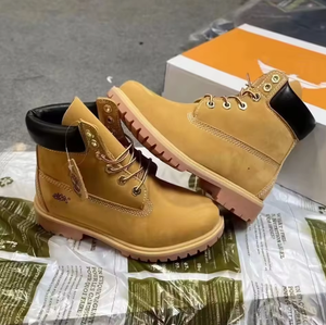 Stivali <span class=keywords><strong>Gialli</strong></span> di Lusso Firmati 2025, in Pelle Bovina, Impermeabili, Resistenti alla Muffa, Caldi, Nuovi Stivali Martin Alti per Uomo e <span class=keywords><strong>Donna</strong></span> - Product Image 6