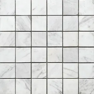 Foshan-Fabrik weiße graue Marmor-Mosaikfliese für Badezimmerwand