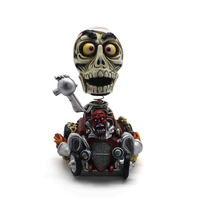 Caractéristiques sur le thème de pâques squelette humain cadavre bobble tête poupée résine personnalisée souvenir cadeau bobblehead résine artisanat