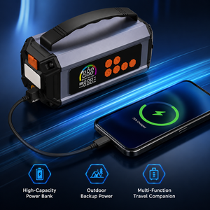 Arrancador de Coches Multifuncional, Inflador de Neumáticos, Compresor de Aire Portátil de 14.8V con Luz LED, Banco de Energía, Proveedor OEM ODM - Product Image 3