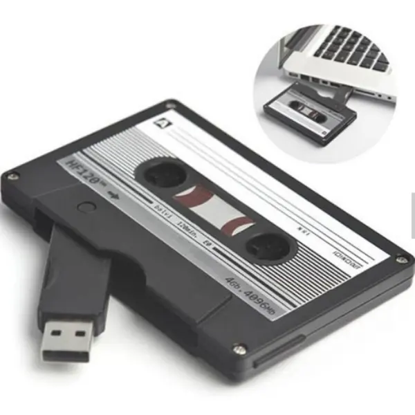 Promotional Gift Special Customized Sticker 4GB 8GB 16GB 32GB Cassette Tape Usb Flash Drive