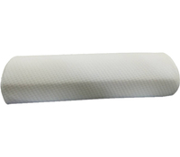 Confort sous l'oreiller de genou pour dormir sur le dos, oreiller de demi-lune de mousse pure de mémoire,