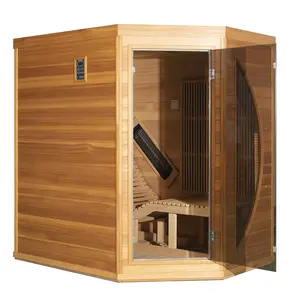 110v Indoor Electric Far Infrared Dry Sauna Room With Oxygen Bar