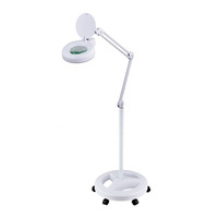 Lampe de salon en gros pour extension de cils lampe à base roulante loupe support de sol cosmétique lampe à cils pour salon de beauté