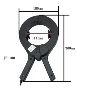 Transformador de corriente cuadrado cero de núcleo dividido, caja de plástico JP100, núcleo toroidal de bajo voltaje AC DC CT