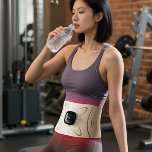 <span class=keywords><strong>Ceinture</strong></span> de massage lombaire légère, portable et rechargeable, avec vibrations thermiques pour amincir le ventre - Product Image 5