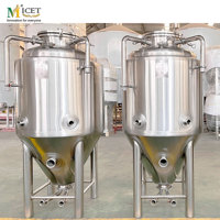 Cuve de Fermentation de Bière MICET 200L 250L, Équipement de Brasserie Artisanale, Cuve de Stockage en Acier Inoxydable, Unitank