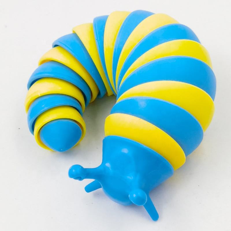 New Design Plastic Slug Decompression Caterpillar Slug Creative Simulation Puzzle Decompression Vent Snail Toy