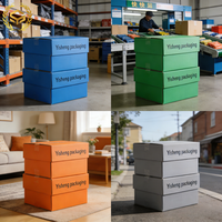 Boîte d'expédition en carton ondulé personnalisée de luxe avec logo pour vêtements, robes, sous-vêtements, chemises