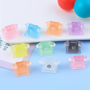 Miniature Stéréo Téléphone Ornement Lumineux Résine Accessoires Résine Boucles D'oreilles Résine Pendentifs Pour La Décoration - Product Image 3