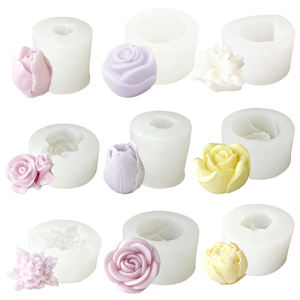 Stampi in Silicone per Decorazione Torte 3D Fai-da-Te, Forme Personalizzate per Cioccolato, Fondente e Zucchero, Fiori a Rosa - Product Image 1