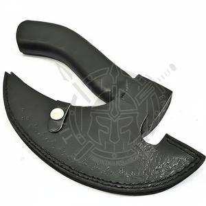 ขวานโทมาฮอว์กสีดำทำด้วยมือมีหูจับทำจากไม้เถ้า - Product Image 1